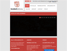 Tablet Screenshot of handball-hof.net