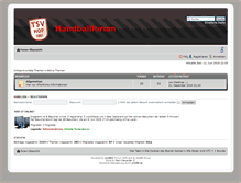 Tablet Screenshot of forum.handball-hof.net